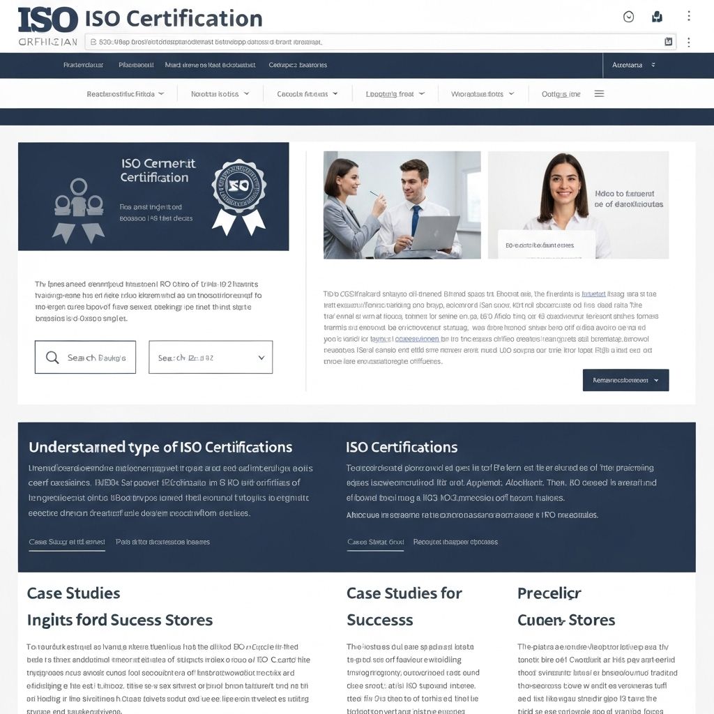 ISO 9001 & ISO 14001 website preview